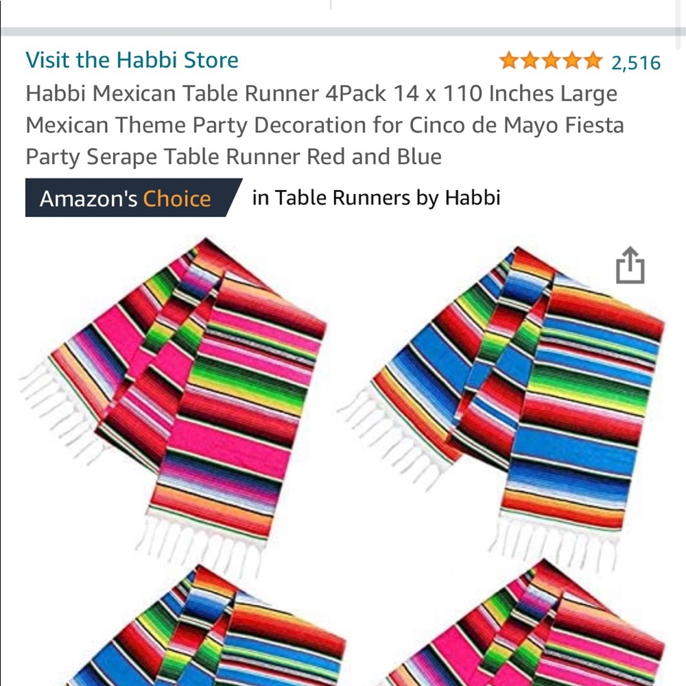 Mexican Table Runners